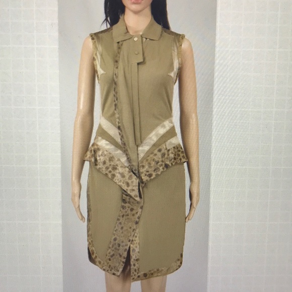 Givenchy runway leather trim dress 2012 Spring - Picture 3 of 10